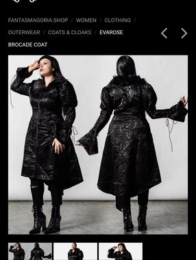 Killstar Evarose Baroque Coat